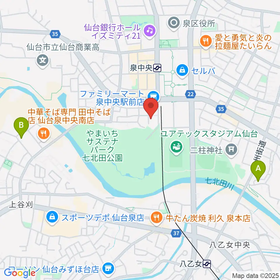 アライミュージックアカデミートゥッティ周辺のホテル一覧地図