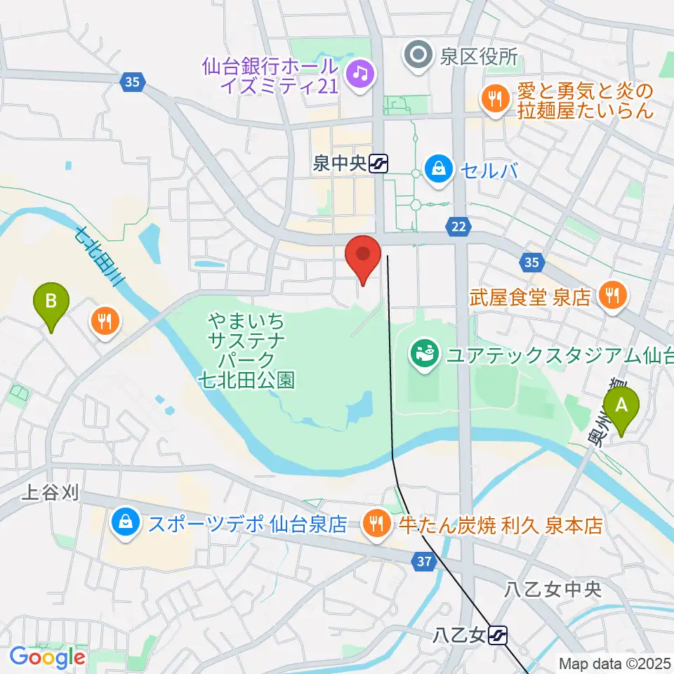アライミュージックアカデミートゥッティ周辺のホテル一覧地図