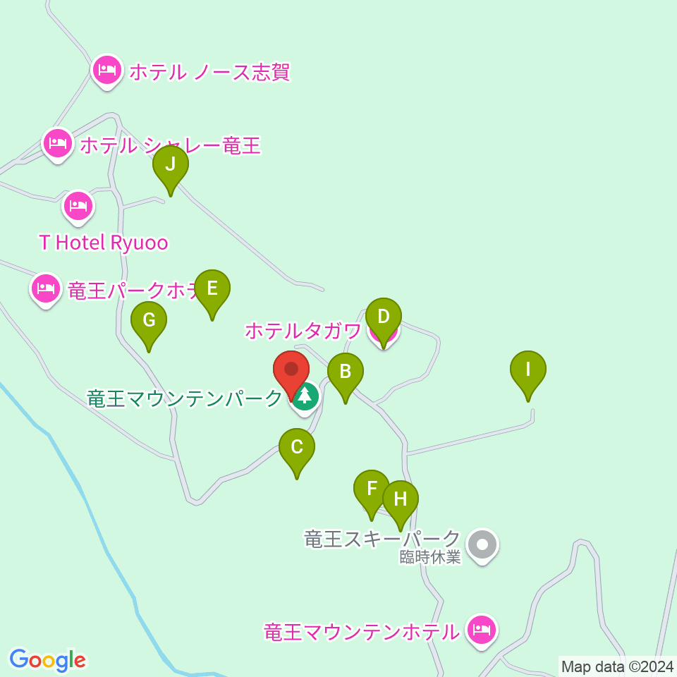 北志賀ホリデーイン周辺のホテル一覧地図