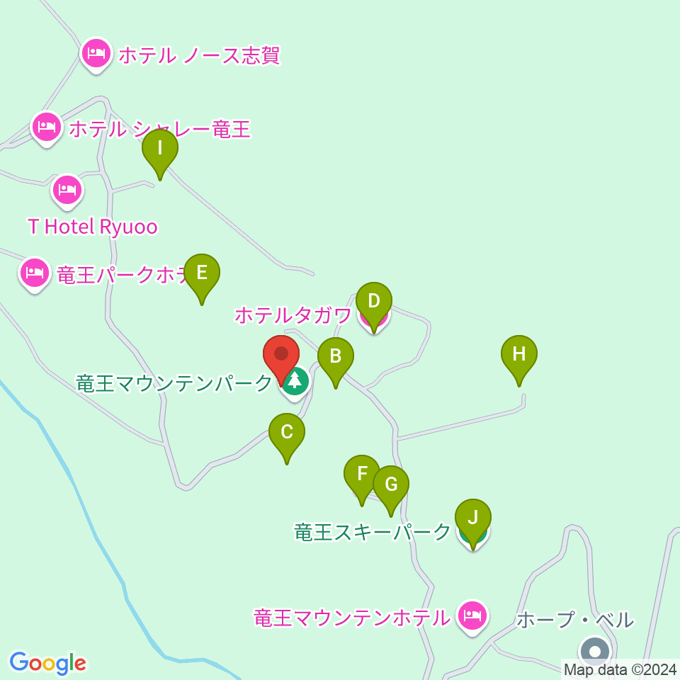 北志賀ホリデーイン周辺のホテル一覧地図