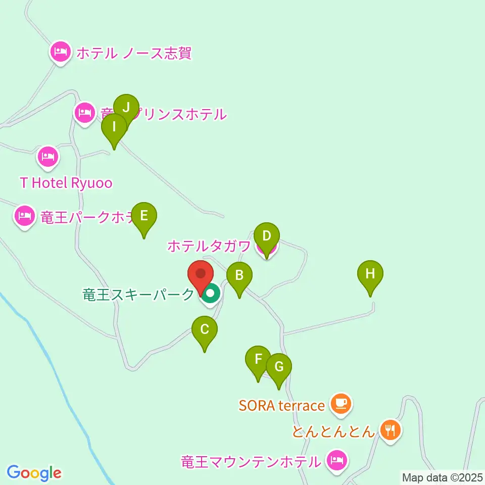 北志賀ホリデーイン周辺のホテル一覧地図