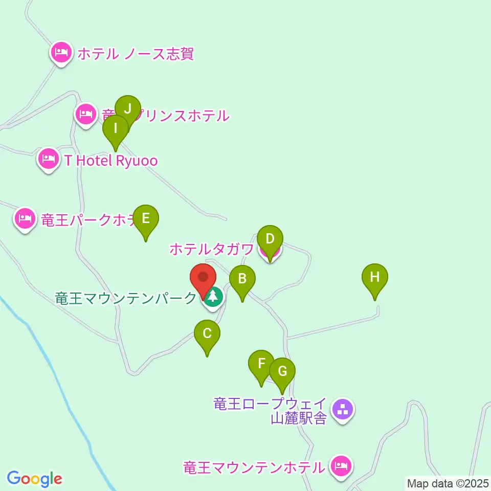 北志賀ホリデーイン周辺のホテル一覧地図