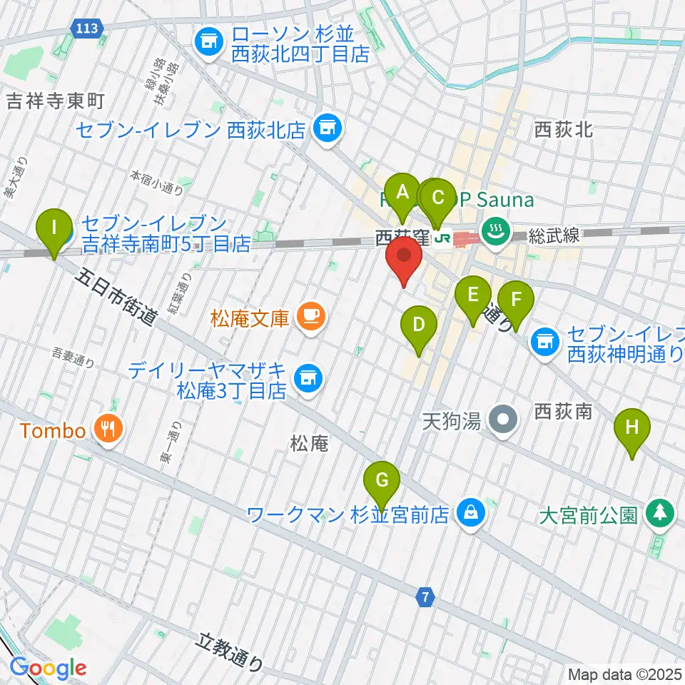 ベルク・バイオリン工房周辺のホテル一覧地図