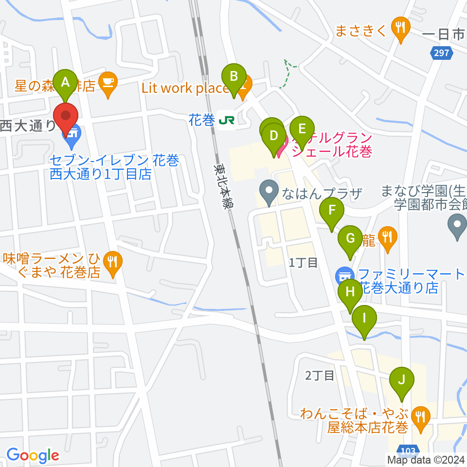 正時堂ピアノハウス周辺のホテル一覧地図