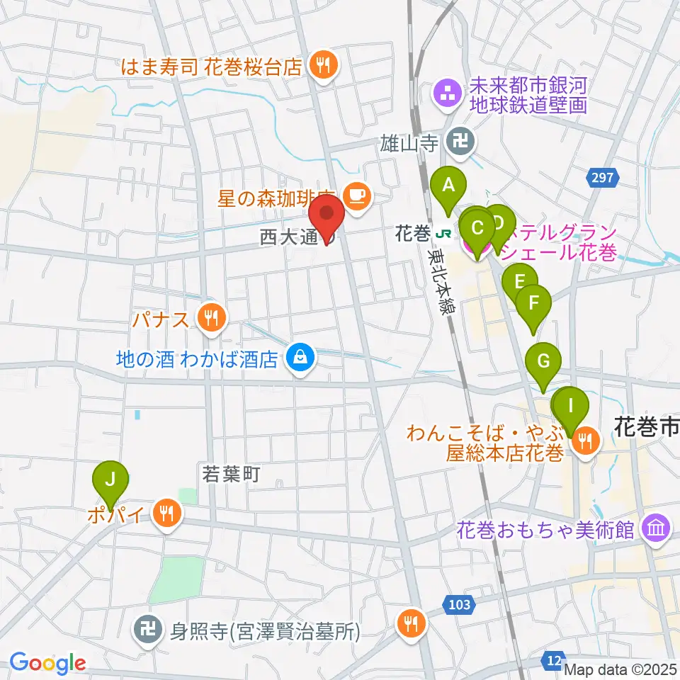 正時堂ピアノハウス周辺のホテル一覧地図
