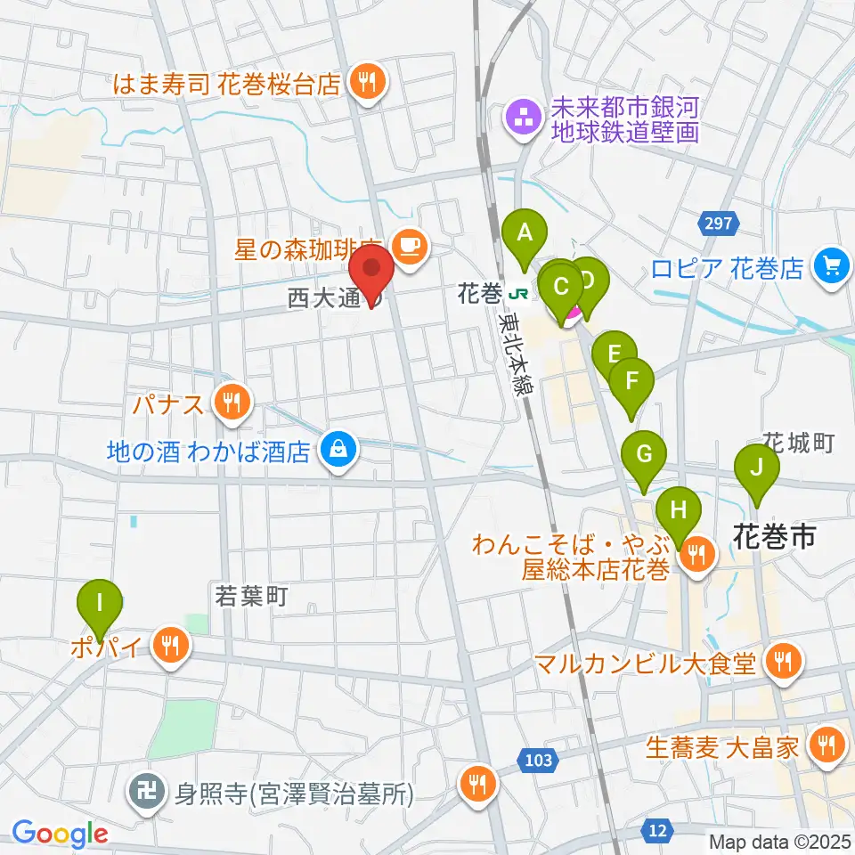 正時堂ピアノハウス周辺のホテル一覧地図