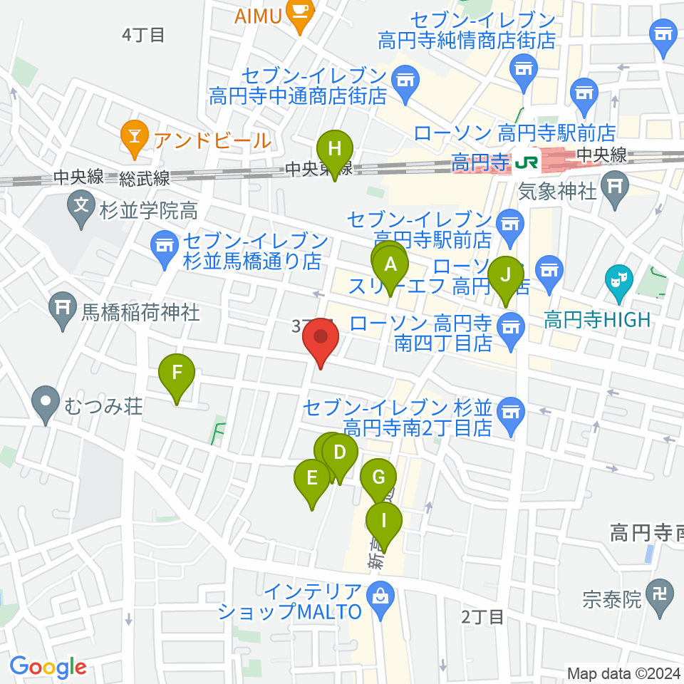 永江楽器周辺のホテル一覧地図