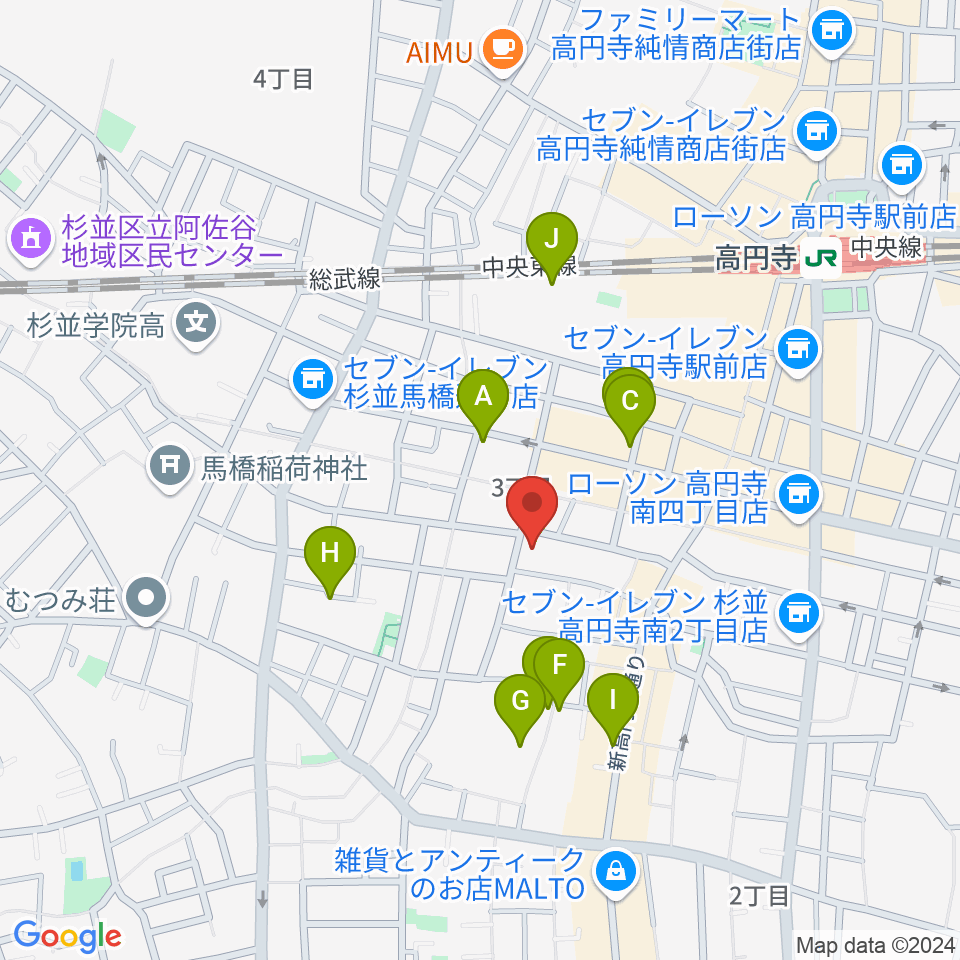 永江楽器周辺のホテル一覧地図