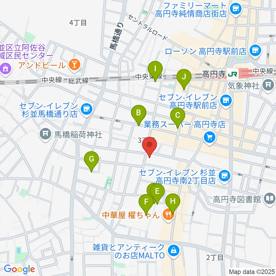 永江楽器周辺のホテル一覧地図