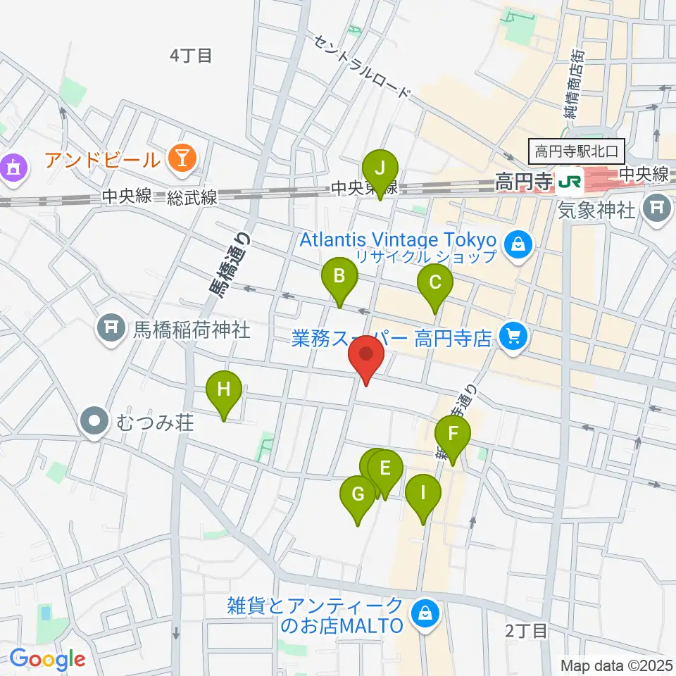 永江楽器周辺のホテル一覧地図