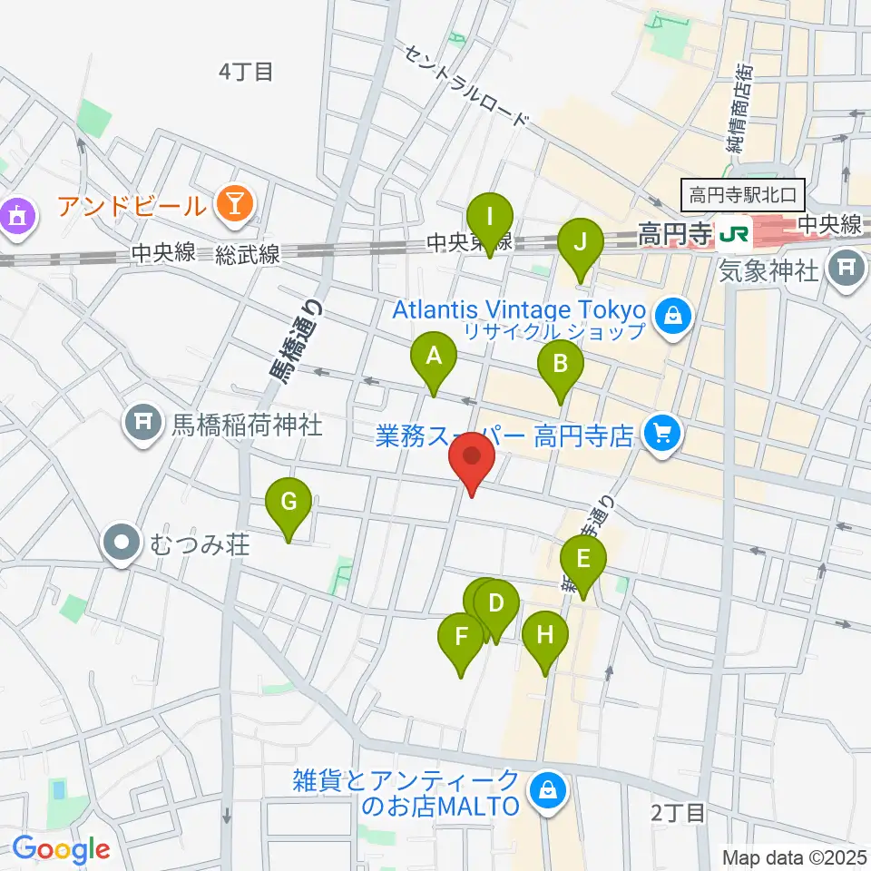 永江楽器周辺のホテル一覧地図
