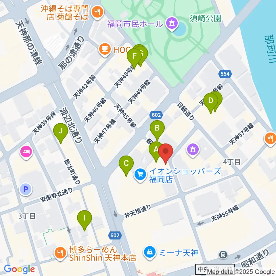 パブリックスペース四次元周辺のホテル一覧地図