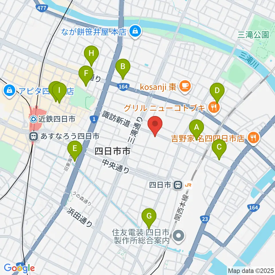 石田ピアノ教室周辺のホテル一覧地図