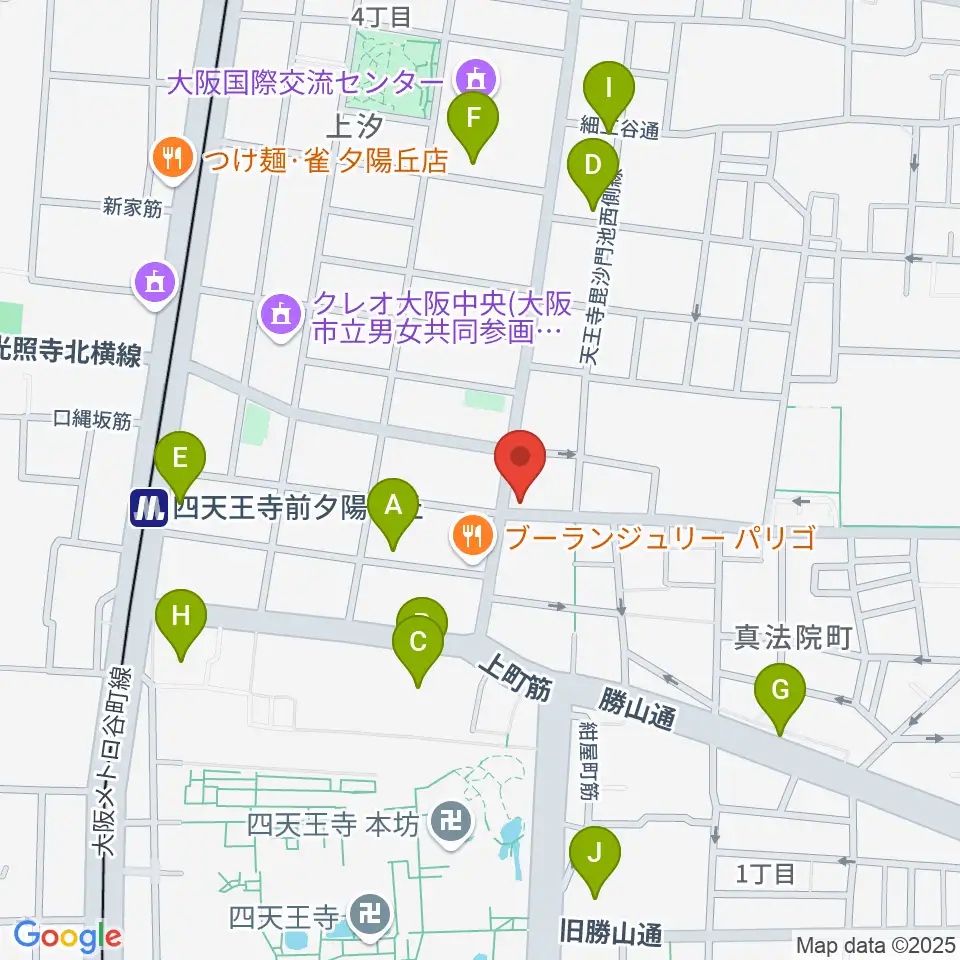 薮内音楽教室周辺のホテル一覧地図