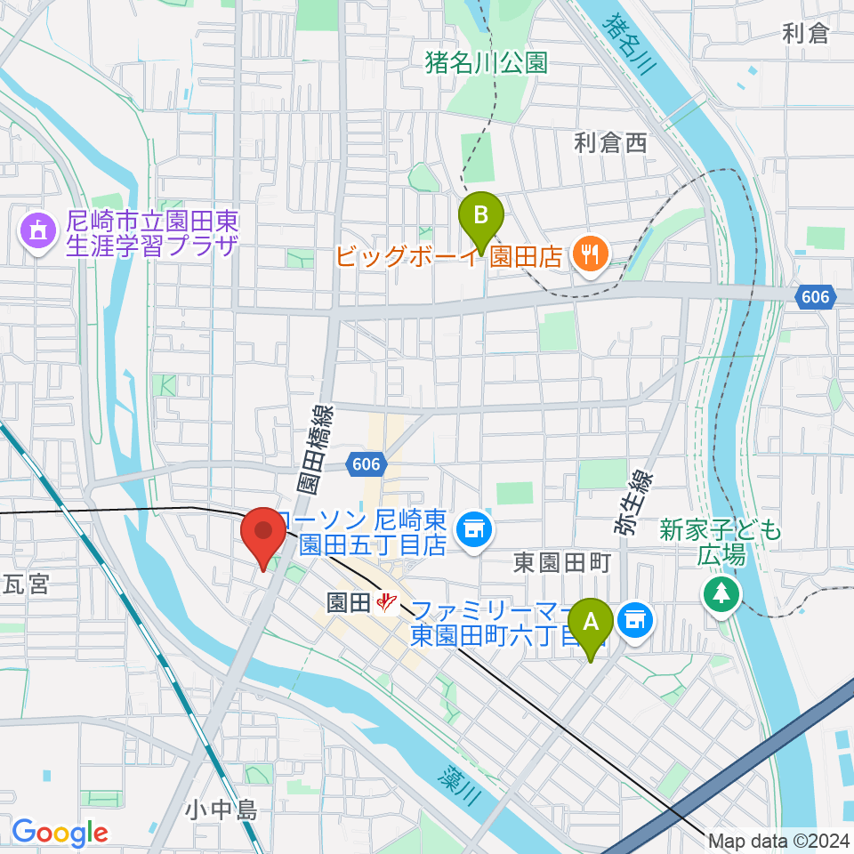 音楽教室アワーズ周辺のホテル一覧地図