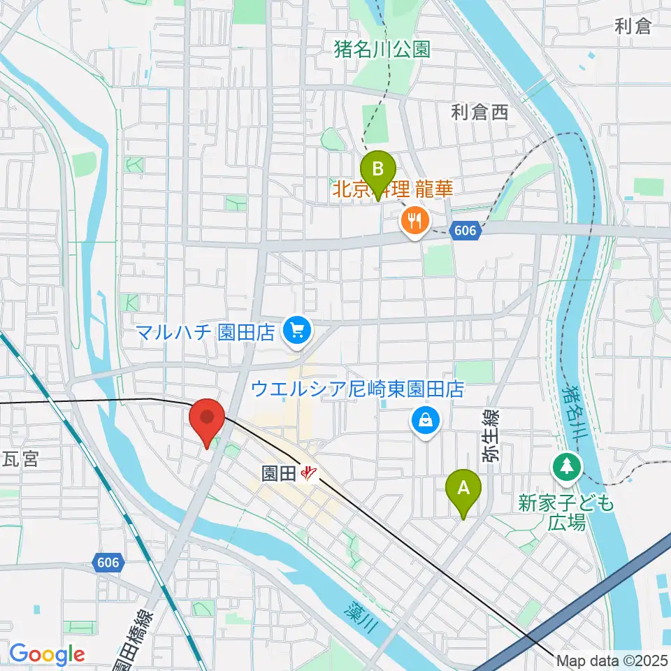 音楽教室アワーズ周辺のホテル一覧地図