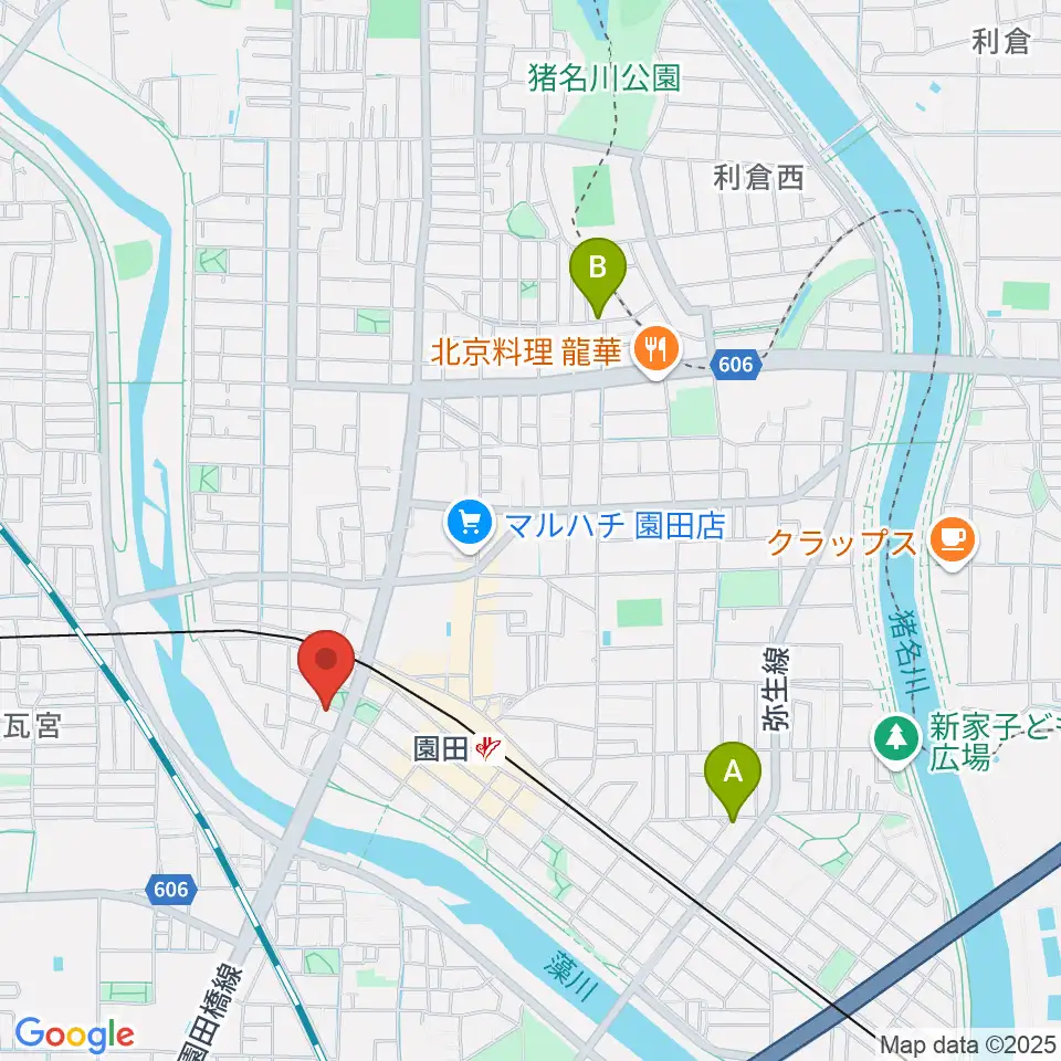 音楽教室アワーズ周辺のホテル一覧地図