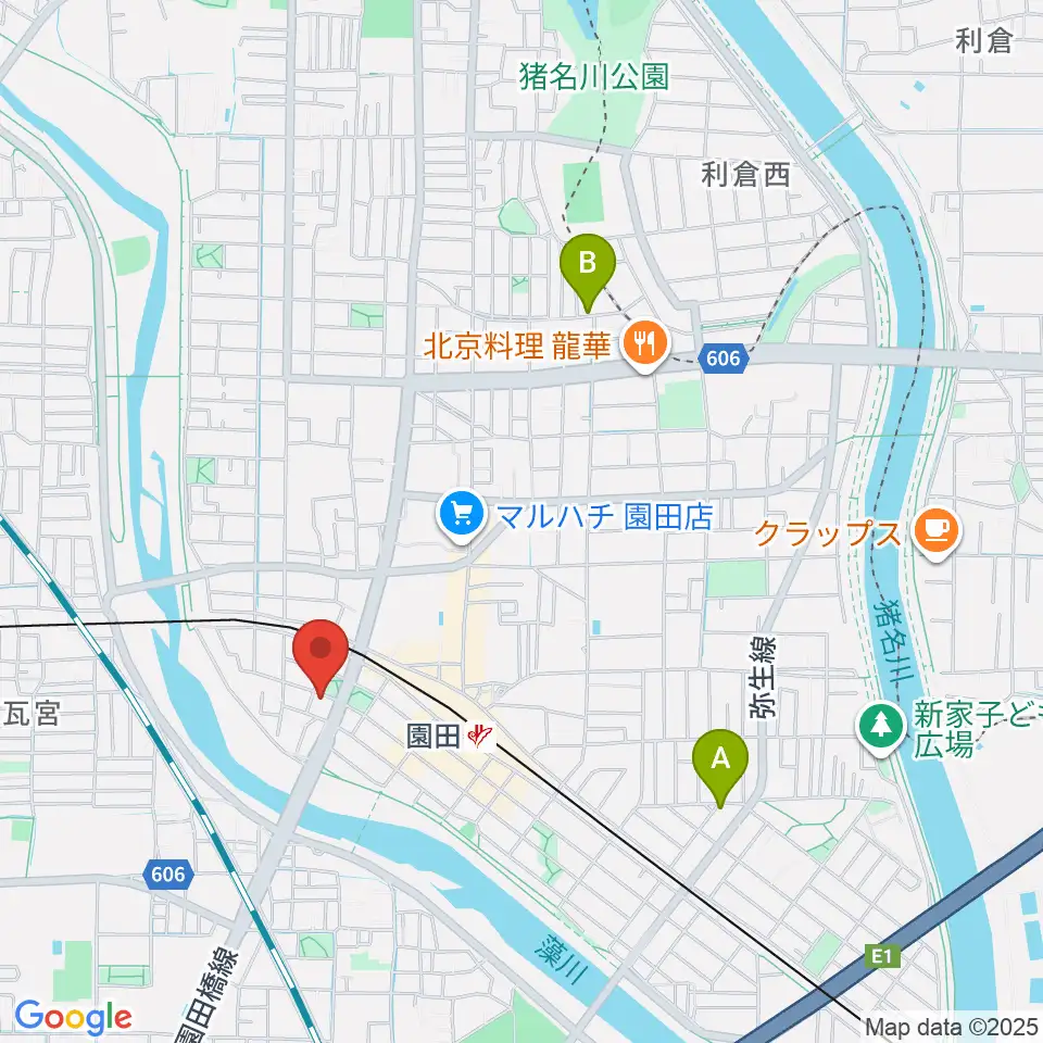 音楽教室アワーズ周辺のホテル一覧地図