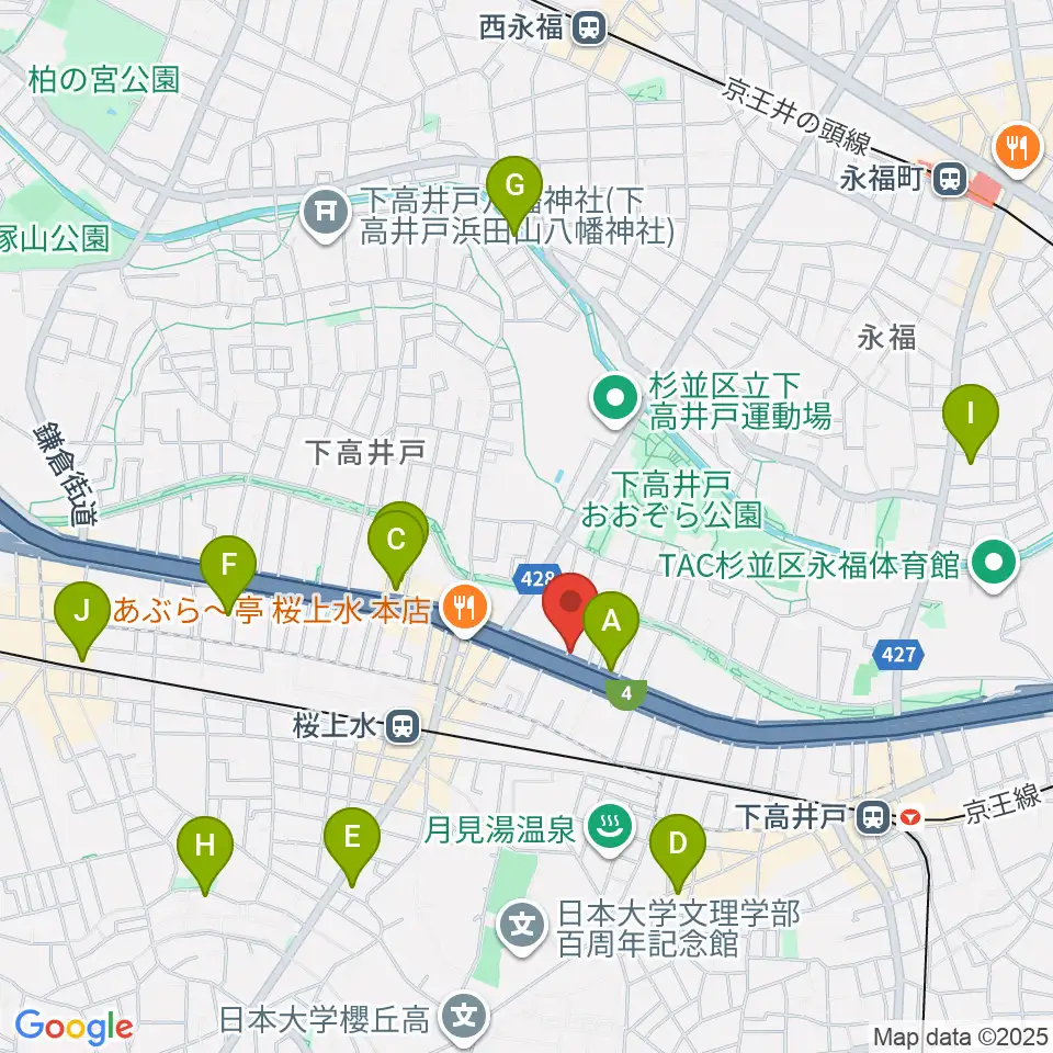 バイオリンレガート周辺のホテル一覧地図