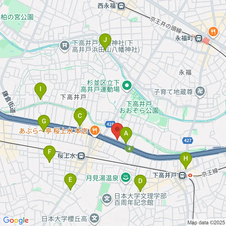 バイオリンレガート周辺のホテル一覧地図