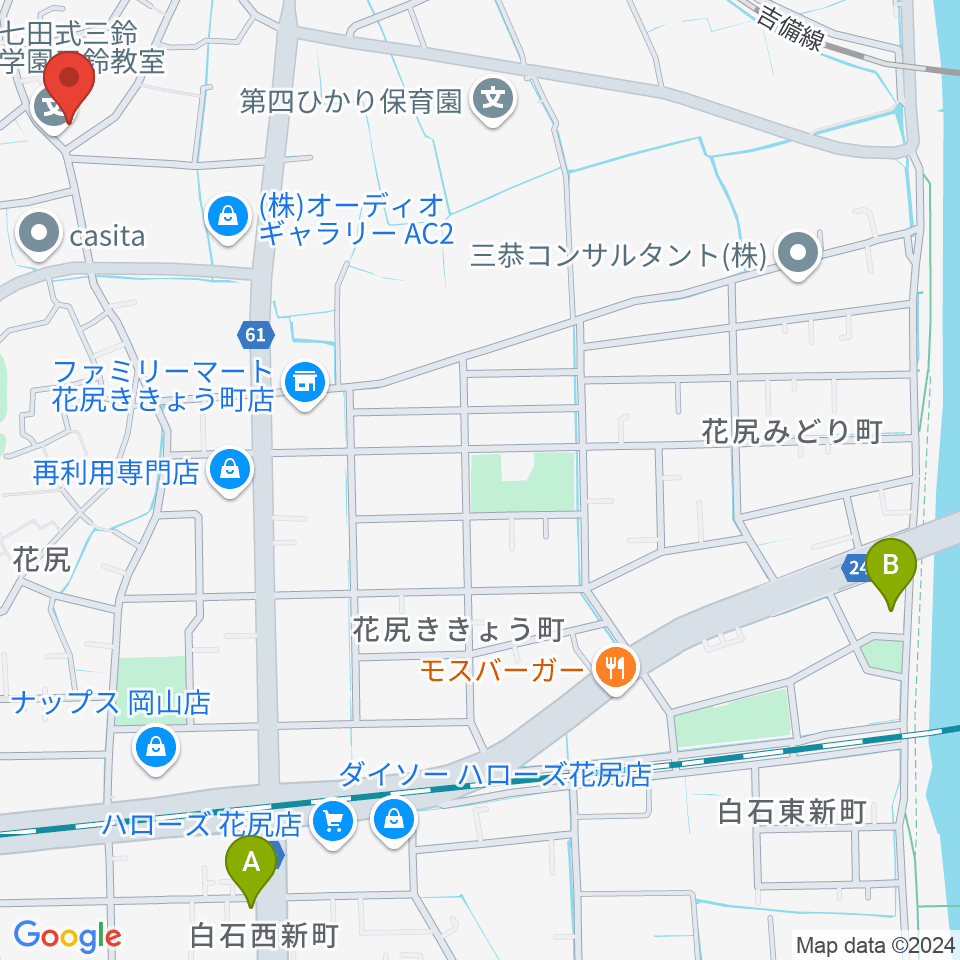 三鈴学園・三鈴教室周辺のホテル一覧地図