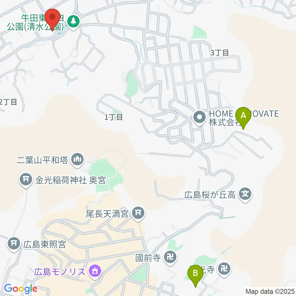 Miu音楽アカデミー周辺のホテル一覧地図