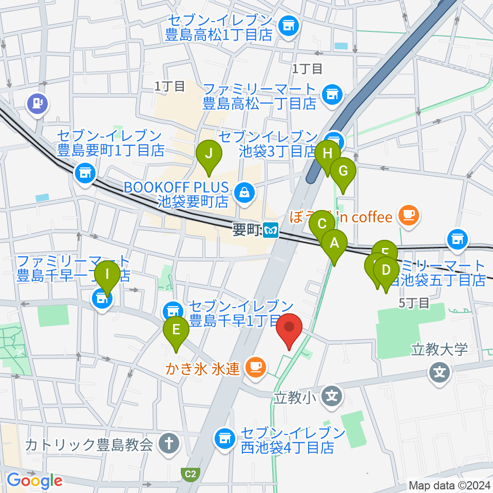 河野ギター製作所周辺のホテル一覧地図