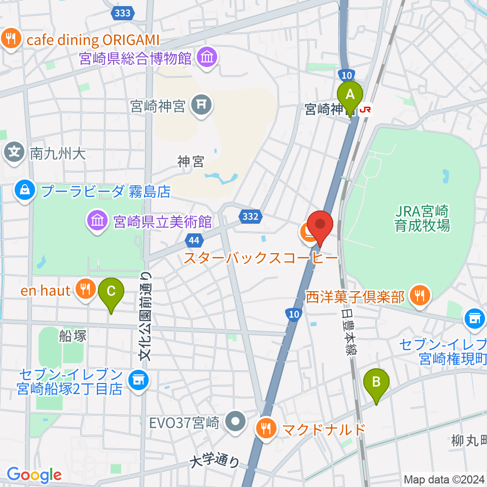 ピアノバンク カルチャー教室周辺のホテル一覧地図