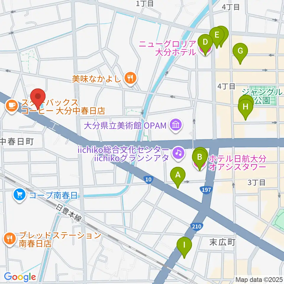 平和楽器周辺のホテル一覧地図