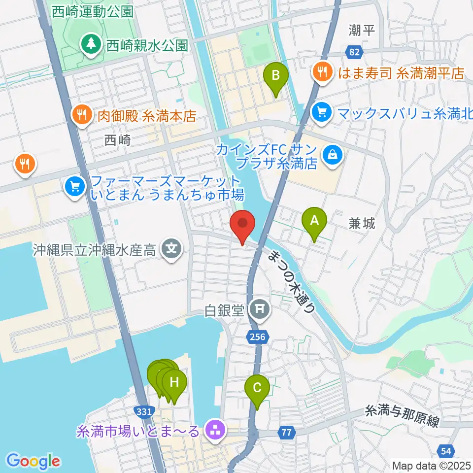 森の音楽館周辺のホテル一覧地図