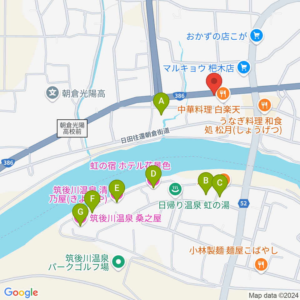 マツカワ楽器周辺のホテル一覧地図