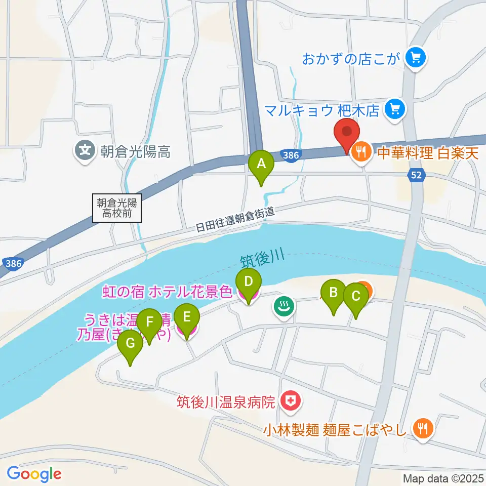 マツカワ楽器周辺のホテル一覧地図