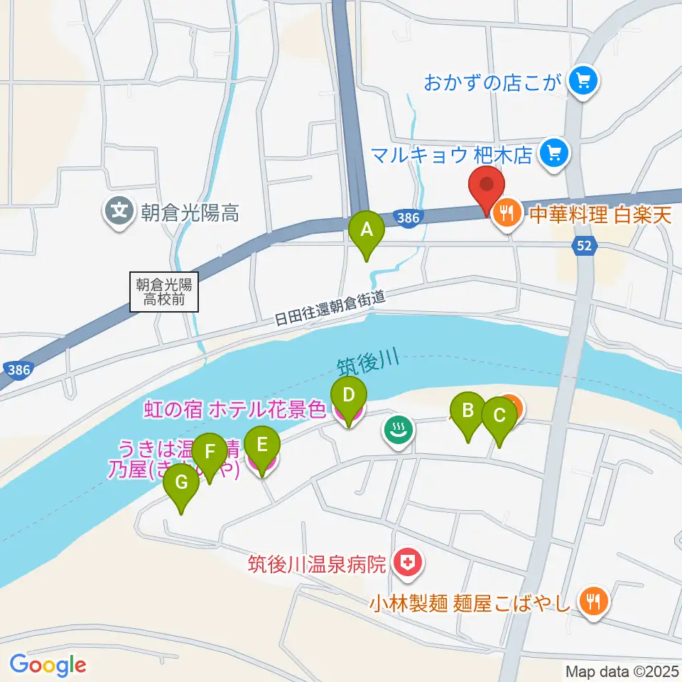 マツカワ楽器周辺のホテル一覧地図