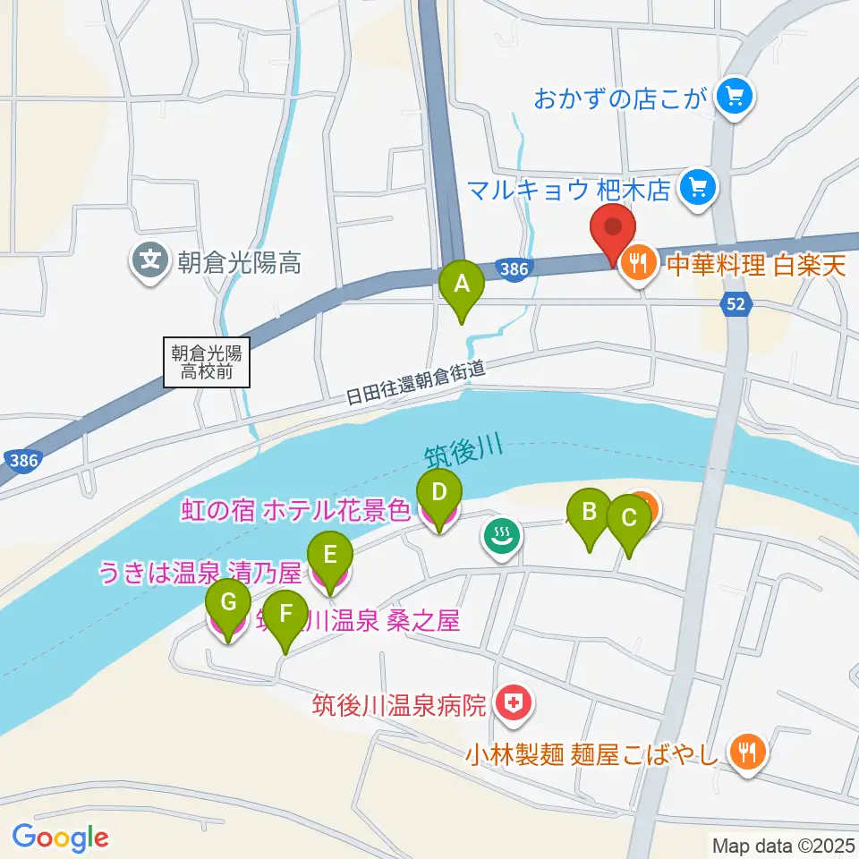マツカワ楽器周辺のホテル一覧地図