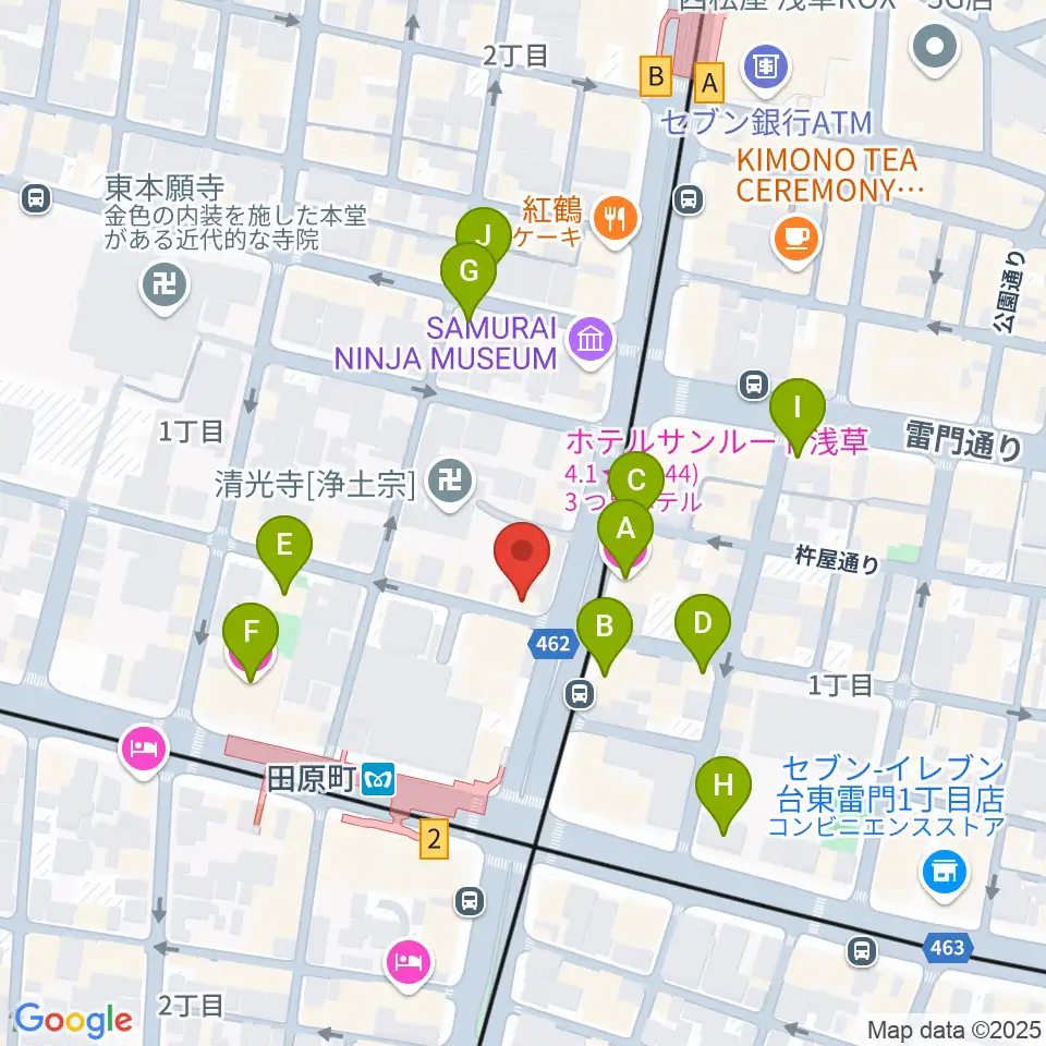 コマキ楽器 ジャパンパーカッションセンター周辺のホテル一覧地図