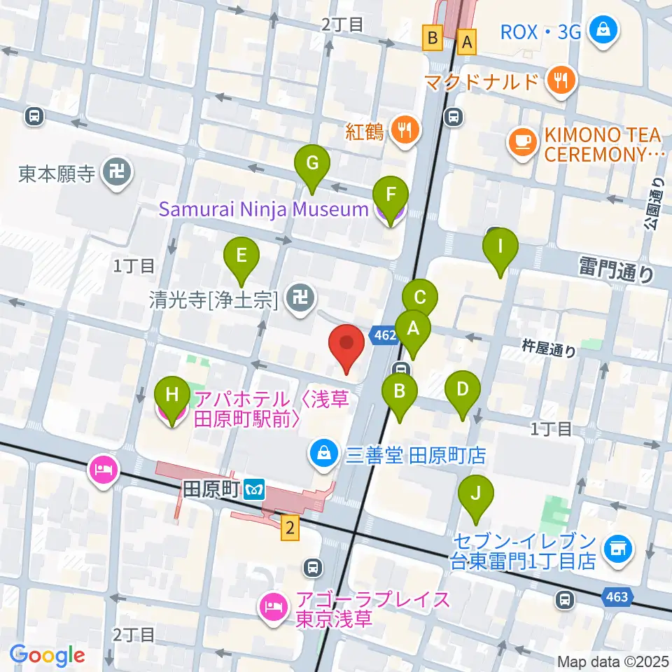 コマキ楽器 ジャパンパーカッションセンター周辺のホテル一覧地図