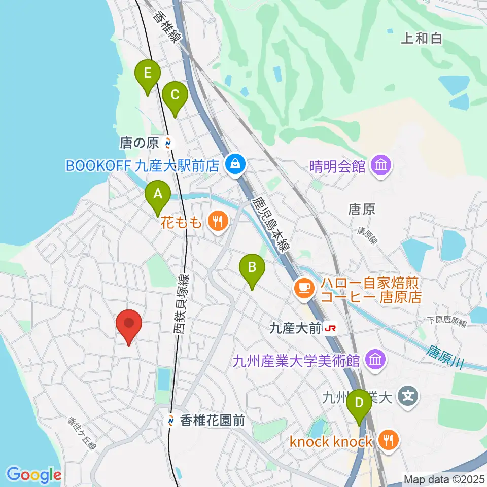 香住ケ丘ミュージック・スクール周辺のホテル一覧地図