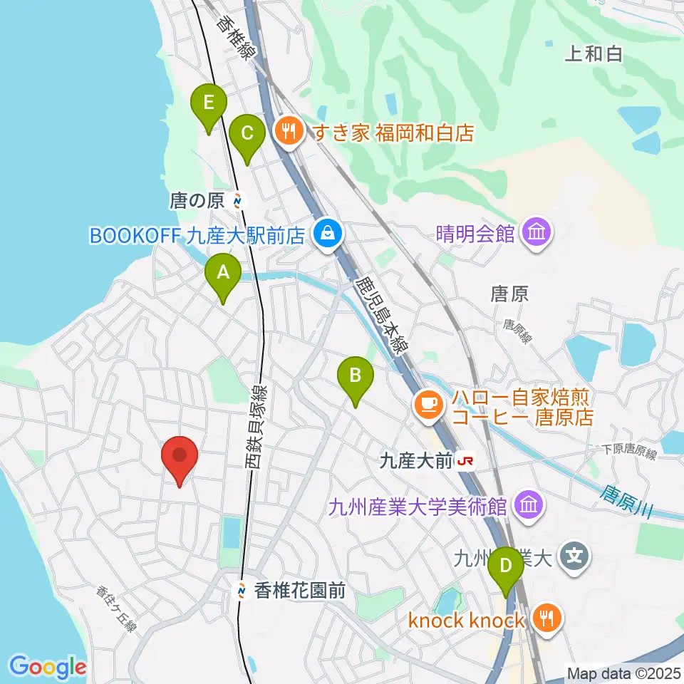 香住ケ丘ミュージック・スクール周辺のホテル一覧地図