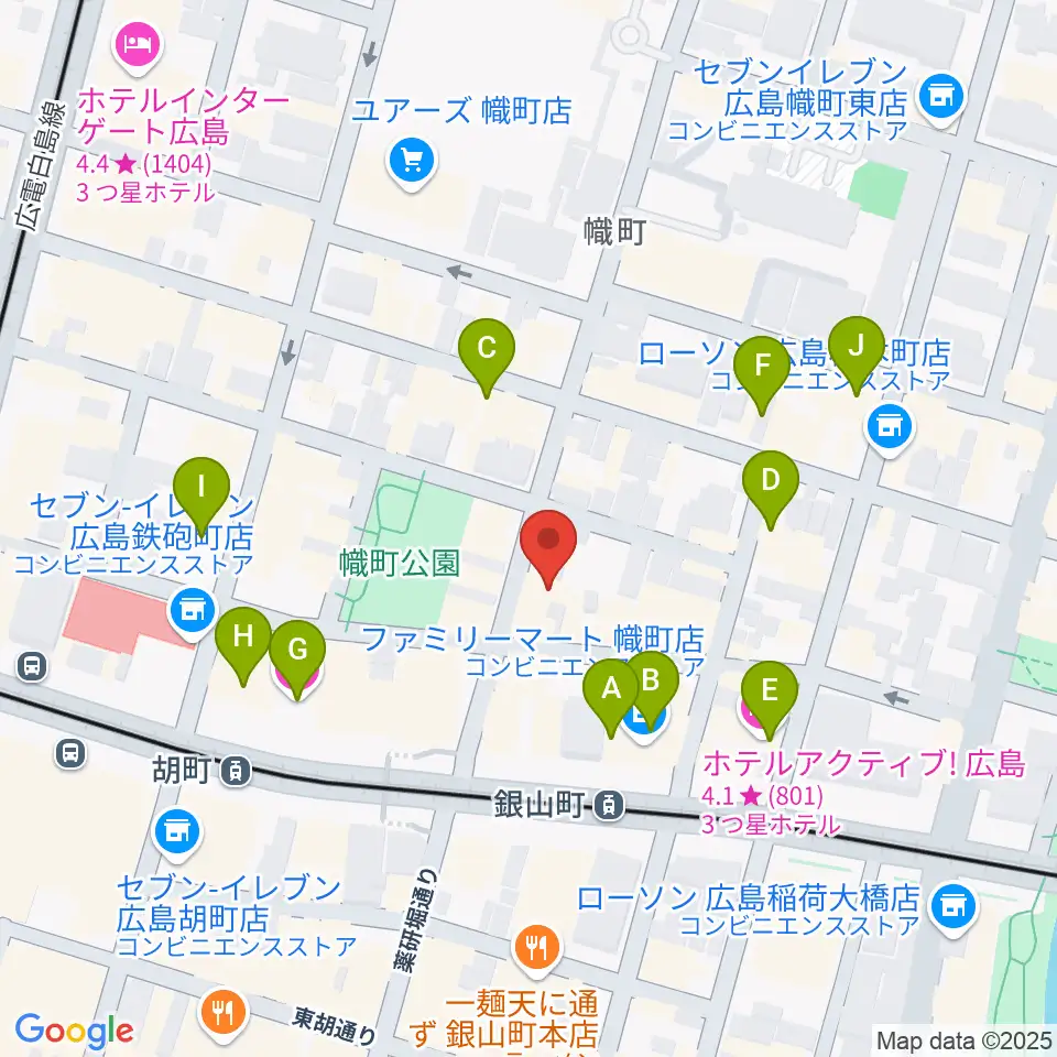二胡音楽院周辺のホテル一覧地図