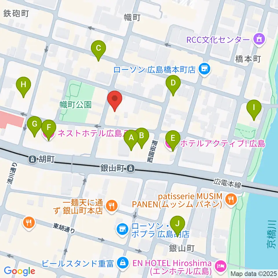 二胡音楽院周辺のホテル一覧地図