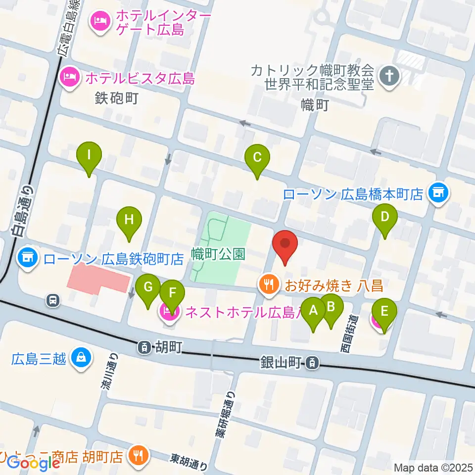 二胡音楽院周辺のホテル一覧地図
