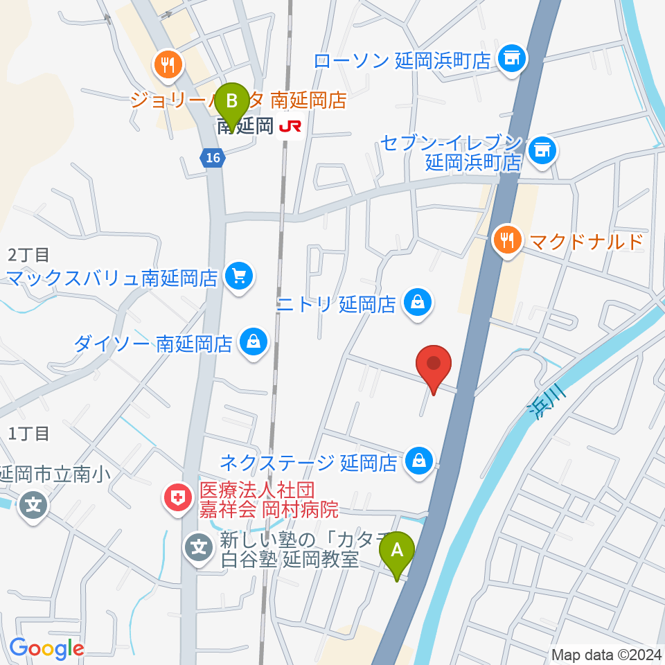 カジオンスタジオ 音楽教室周辺のホテル一覧地図