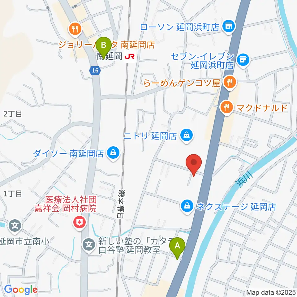 カジオンスタジオ 音楽教室周辺のホテル一覧地図