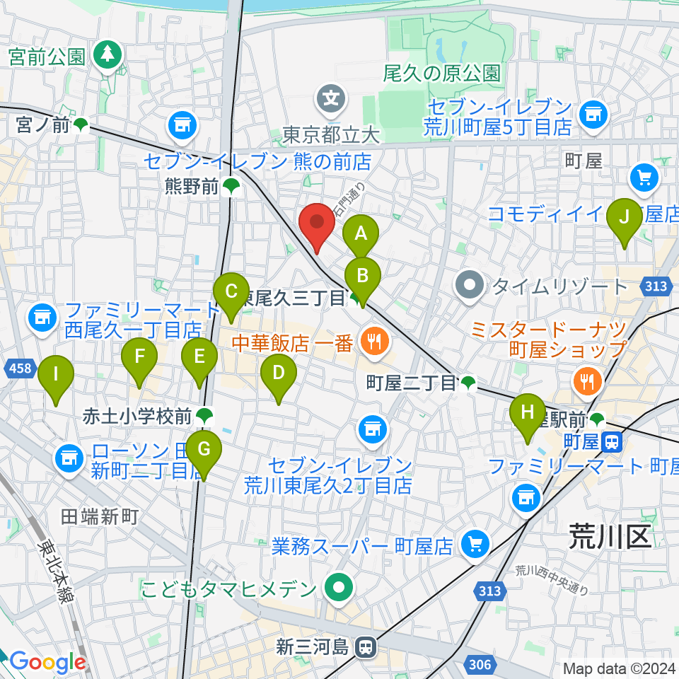 三味線かとう周辺のホテル一覧地図