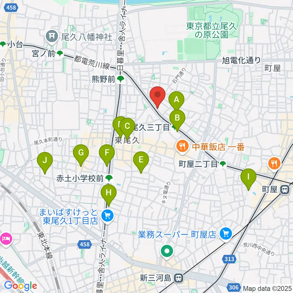 三味線かとう周辺のホテル一覧地図