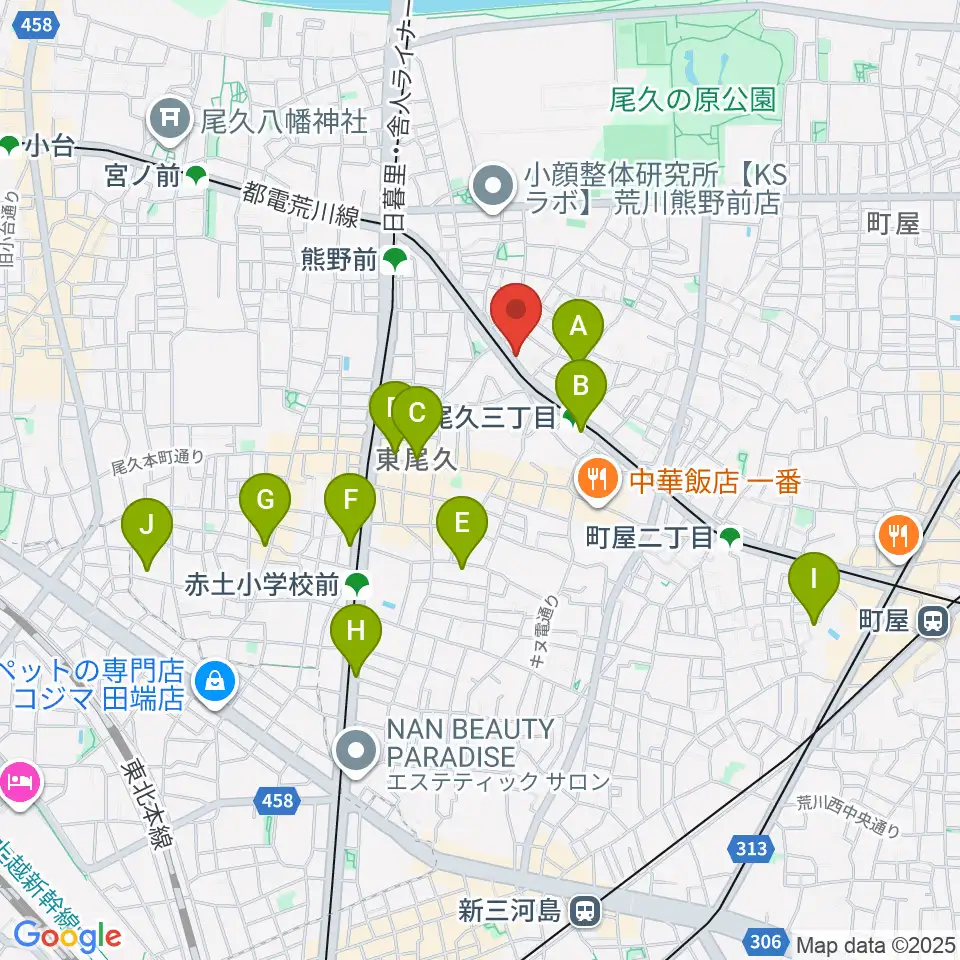 三味線かとう周辺のホテル一覧地図
