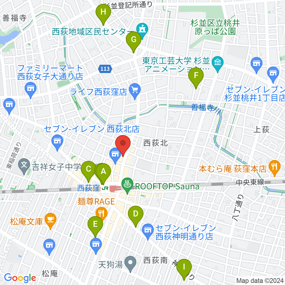 STUDIO UEN周辺のホテル一覧地図