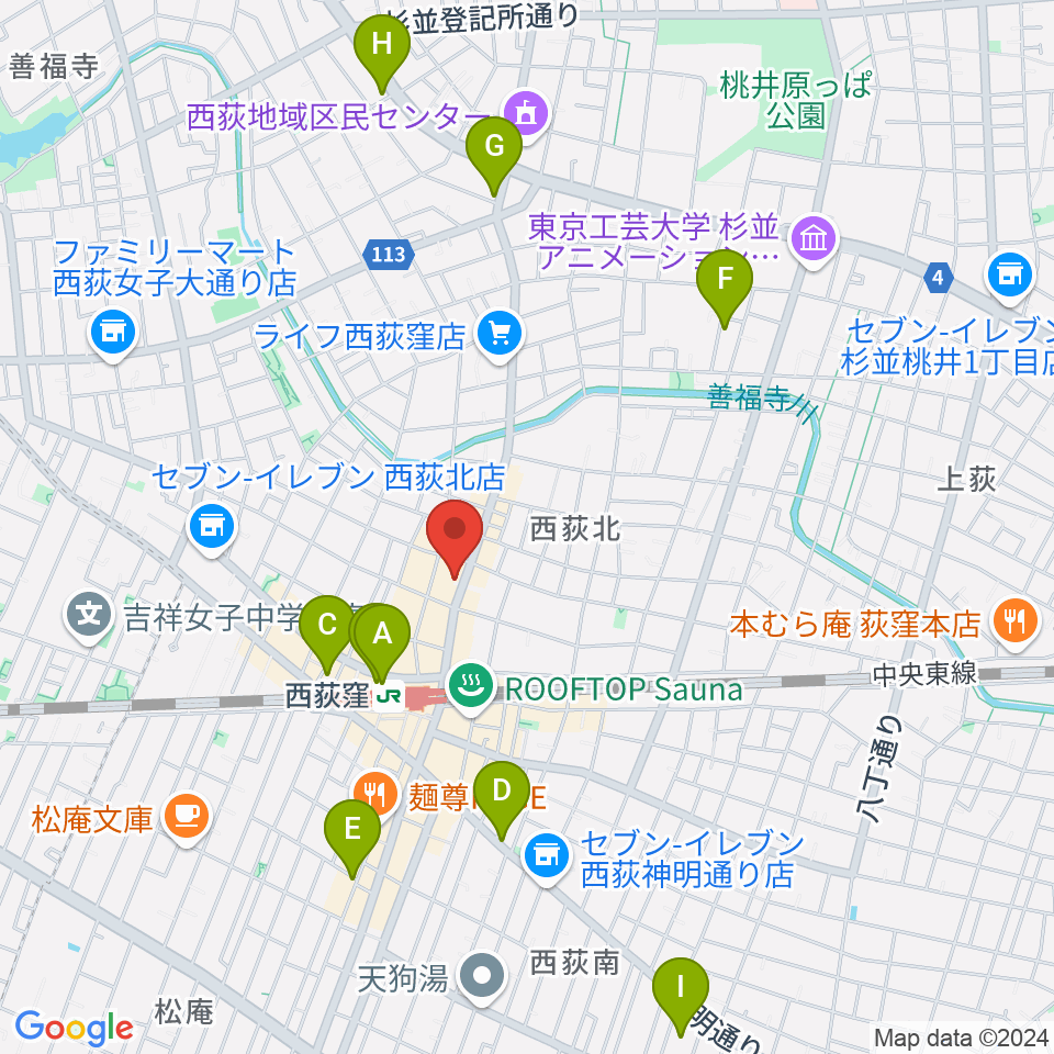 STUDIO UEN周辺のホテル一覧地図