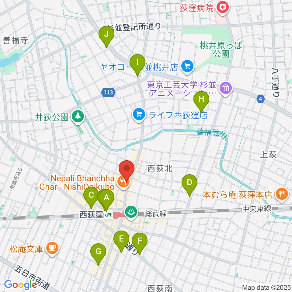 STUDIO UEN周辺のホテル一覧地図