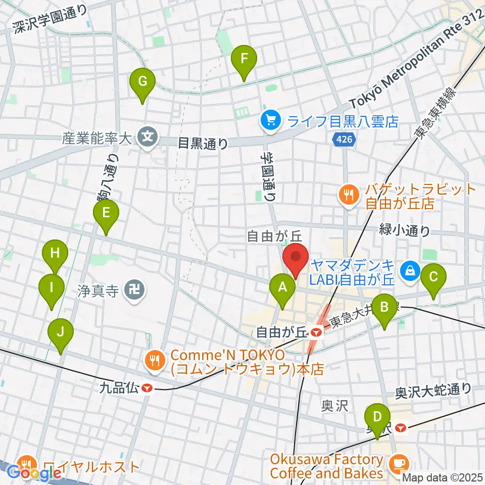 ラマンダ シャンソン教室周辺のホテル一覧地図